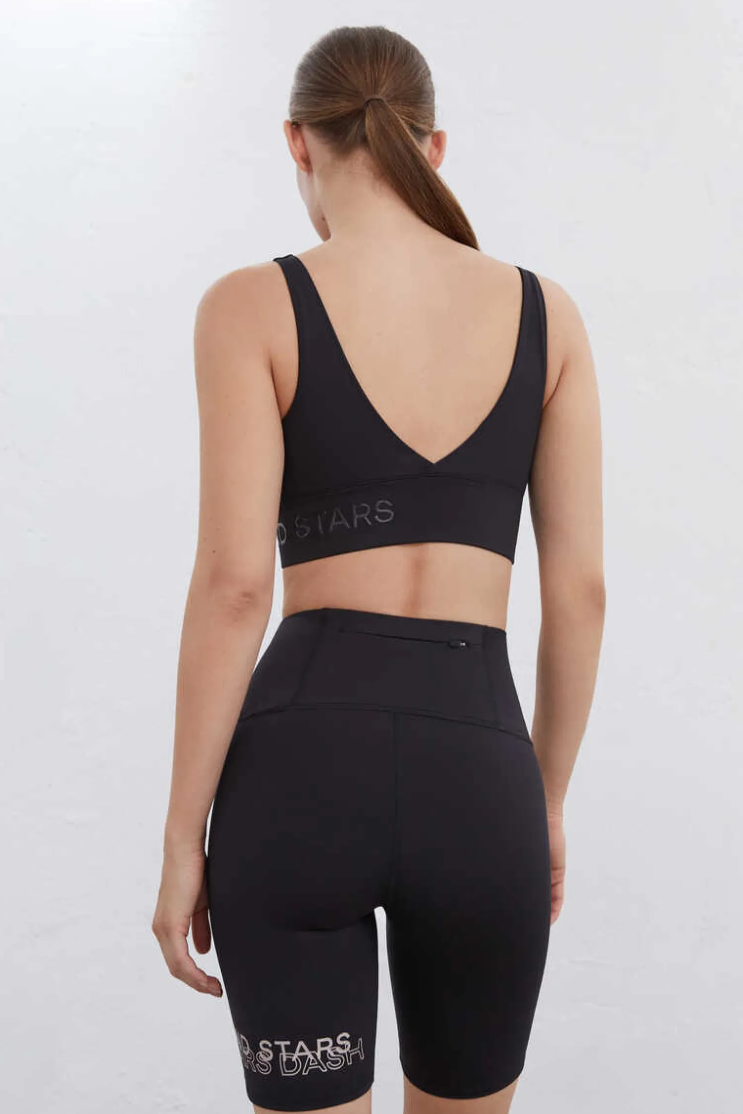 Dash and Stars Outdoor-Malhas Ciclista Pretas 4D Stretch