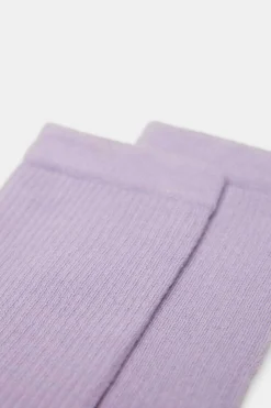 Springfield Meia Basica Canelada Roxo Outlet