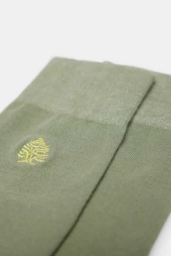 Springfield Meia Basica Logo Bordado Caqui Escuro New