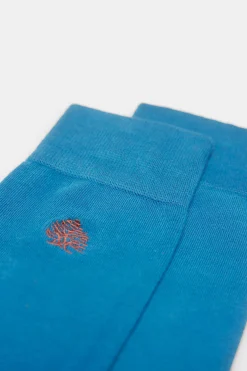 Springfield Meia Basica Logo Bordado Azul Best