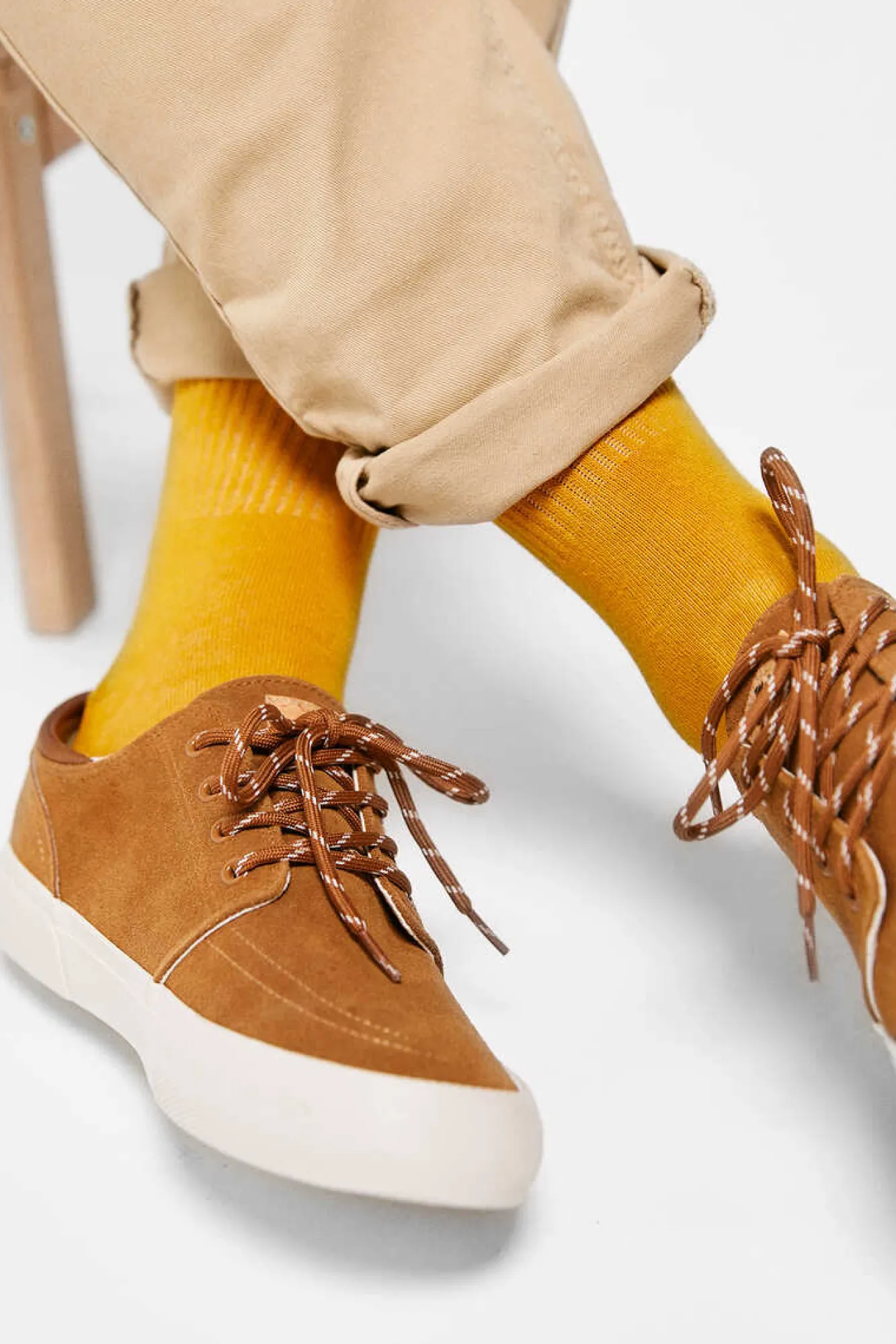 Springfield Meia Canelada Basica Camelo Sale