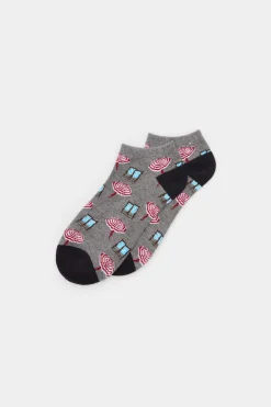 Springfield Meia De Tornozelo Cinza