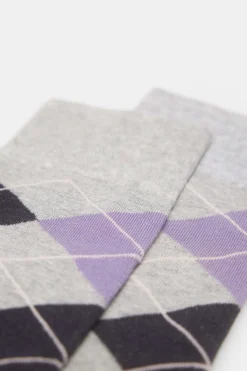 Springfield Meia Losangos Cinza Clearance