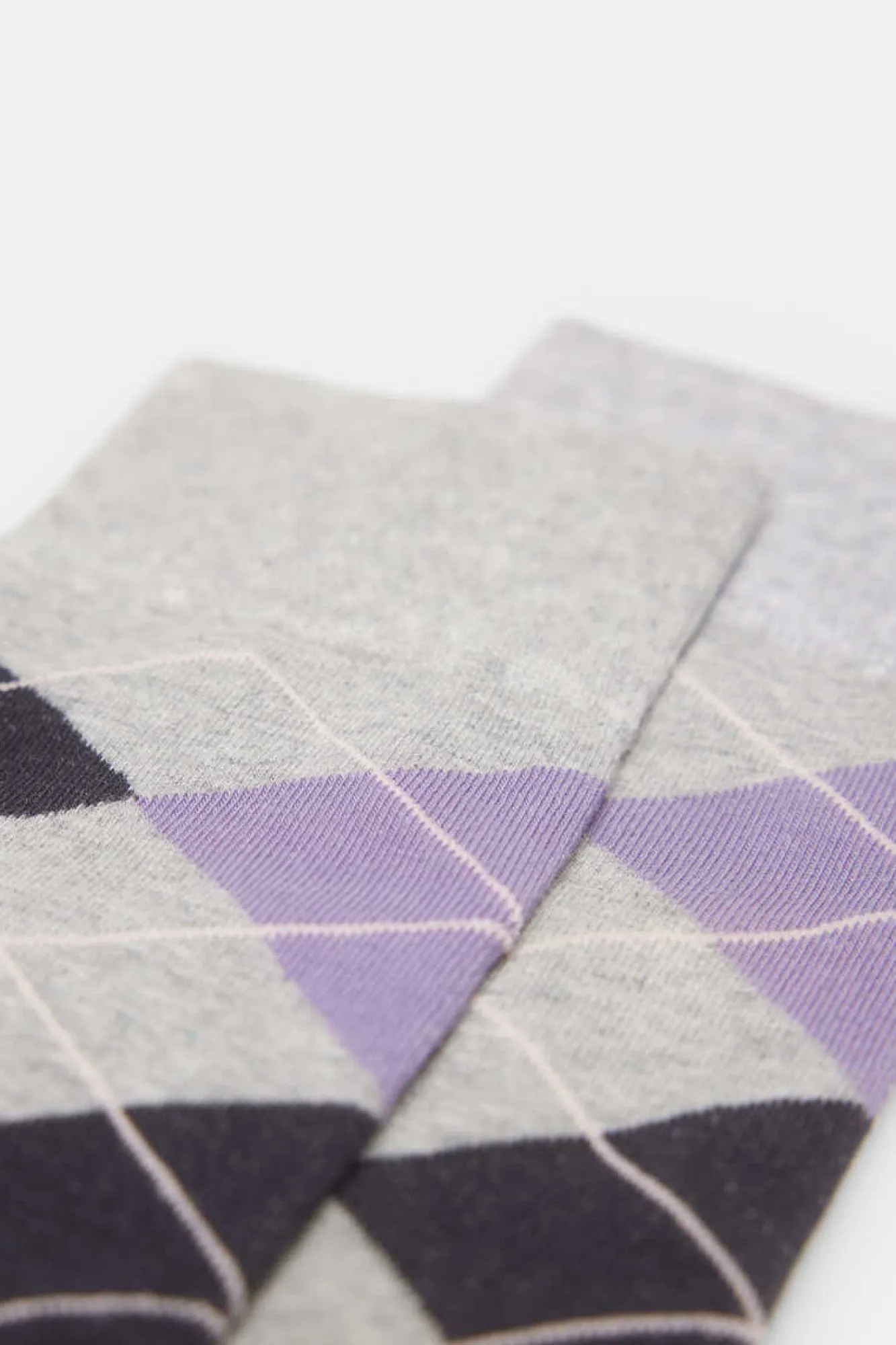 Springfield Meia Losangos Cinza Clearance