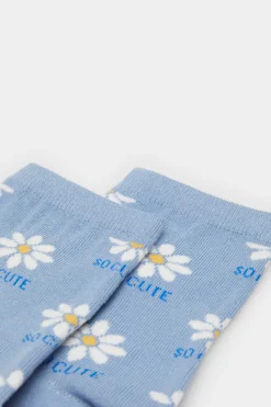 Springfield Meias-Meia Margaridas Texto