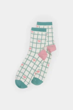 Springfield Meias-Meia Quadrados Coracoes