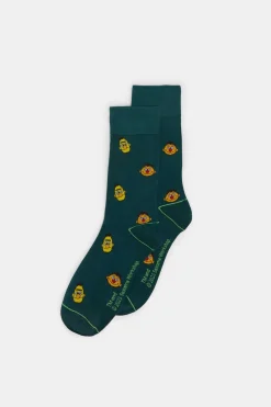 Springfield Meia Rua Sesamo Egas E Becas Verde Outlet