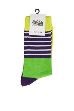 Jack&Jones Meias Altas Combinadas Cores Neon Verde Online