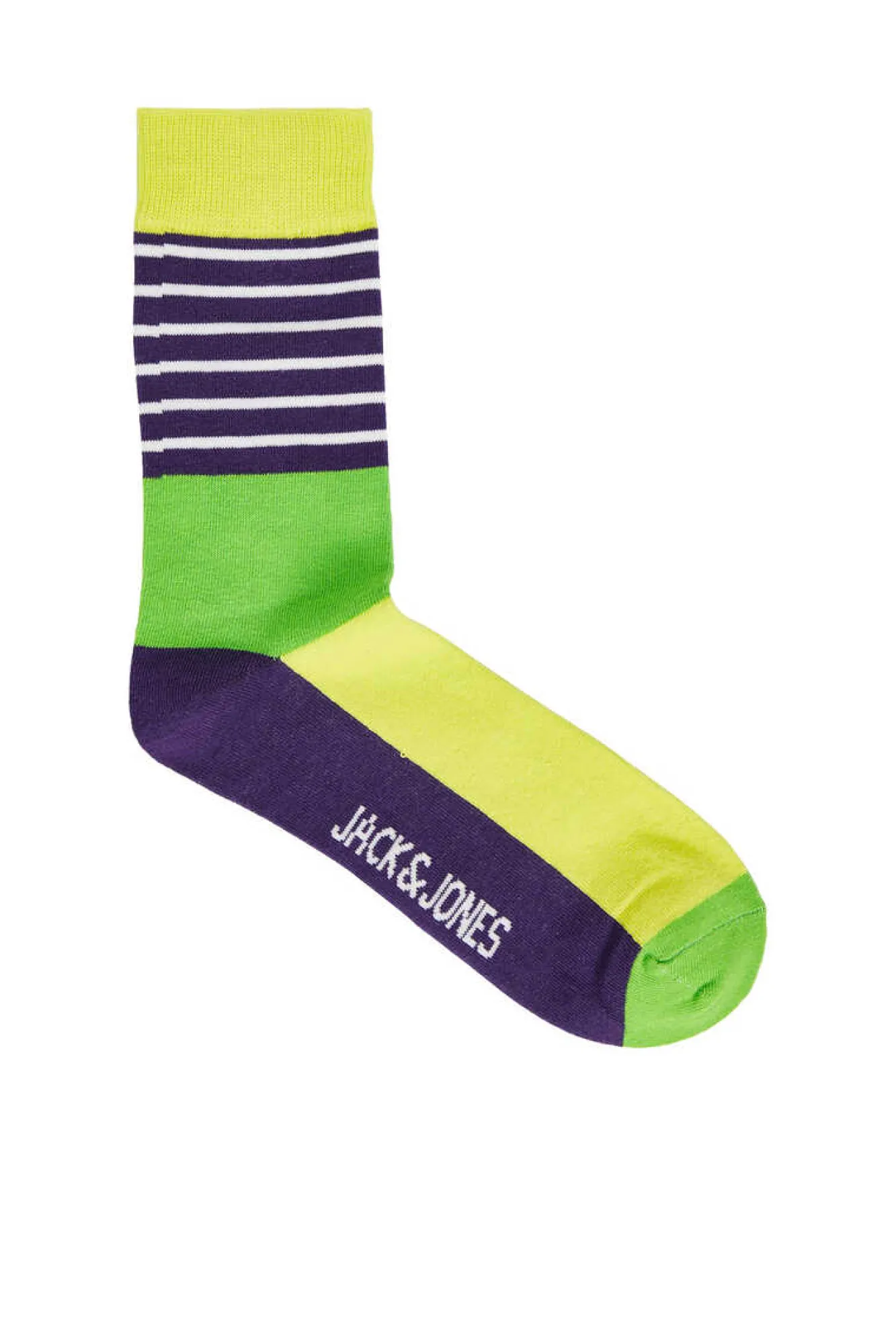 Jack&Jones Meias Altas Combinadas Cores Neon Verde Online