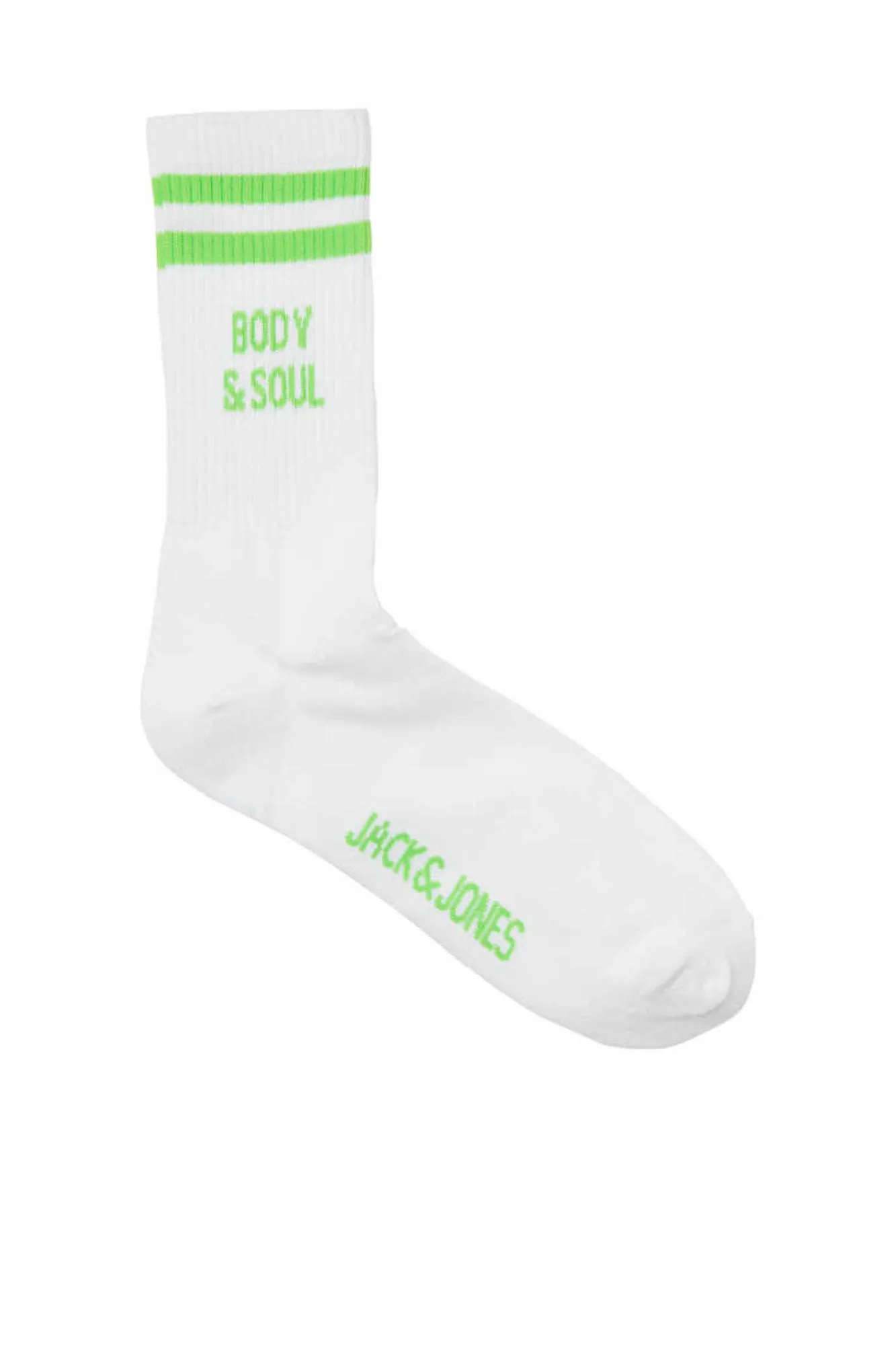 Jack&Jones Meias Altas De Tenis Print Good Vibes Verde Hot