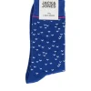 Jack&Jones Meias Altas Print Passaros Azul Hot
