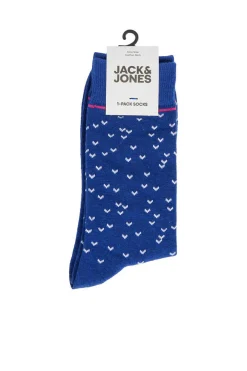 Jack&Jones Meias Altas Print Passaros Azul Hot