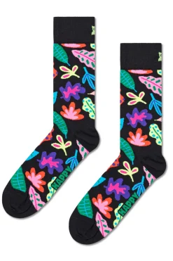 Happy Socks Meias-Meias Com Folhas