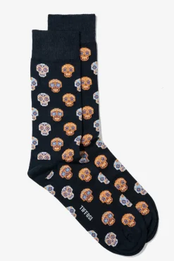 Tiffosi Meias Estampadas Azul Aco Online