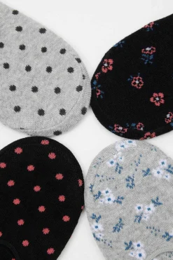 Inside Meias-Meias Pinkie Pack 4 Sortido