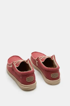 Dude Shoes Mokassins Wally Braided Vermelho Outlet