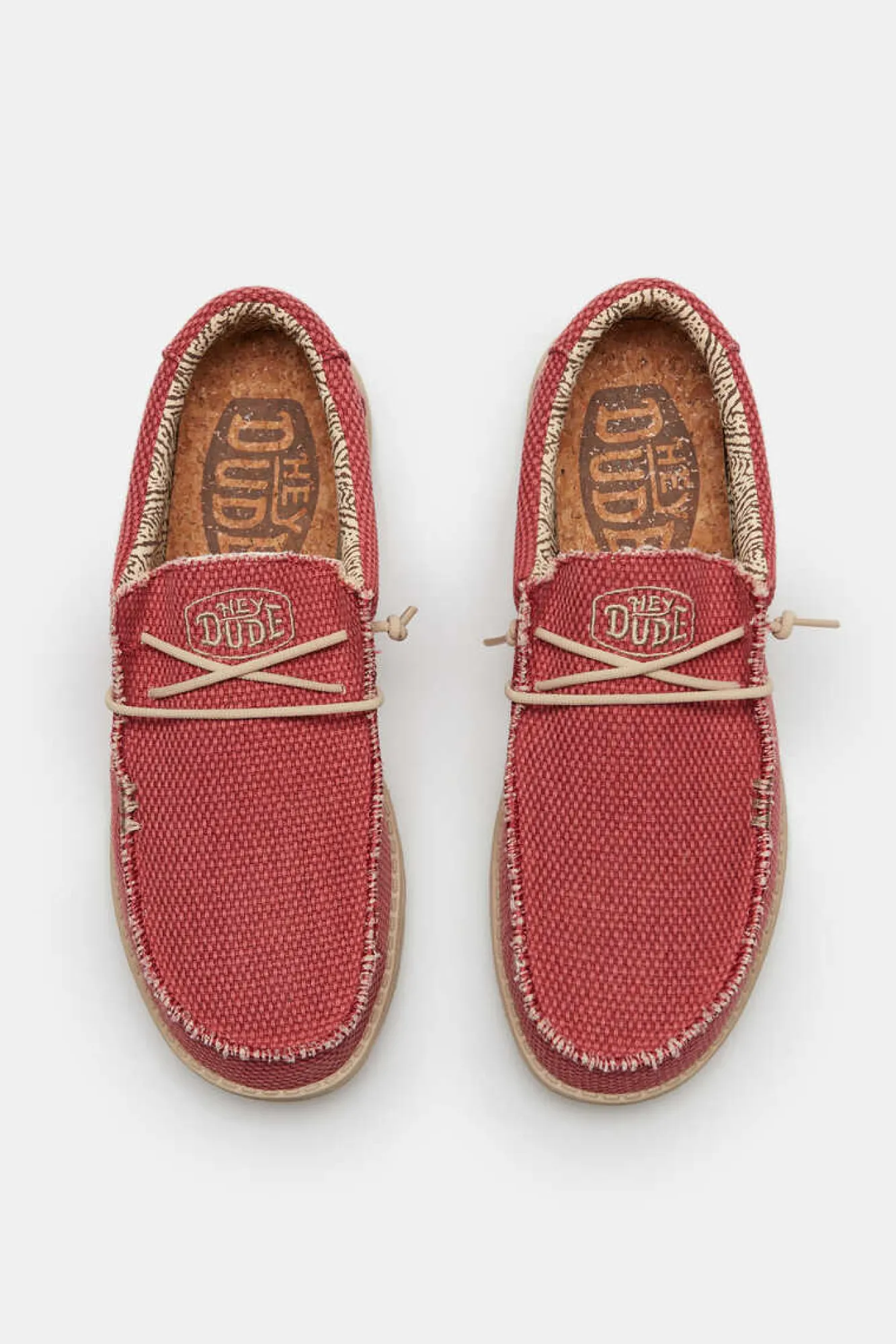Dude Shoes Mokassins Wally Braided Vermelho Outlet