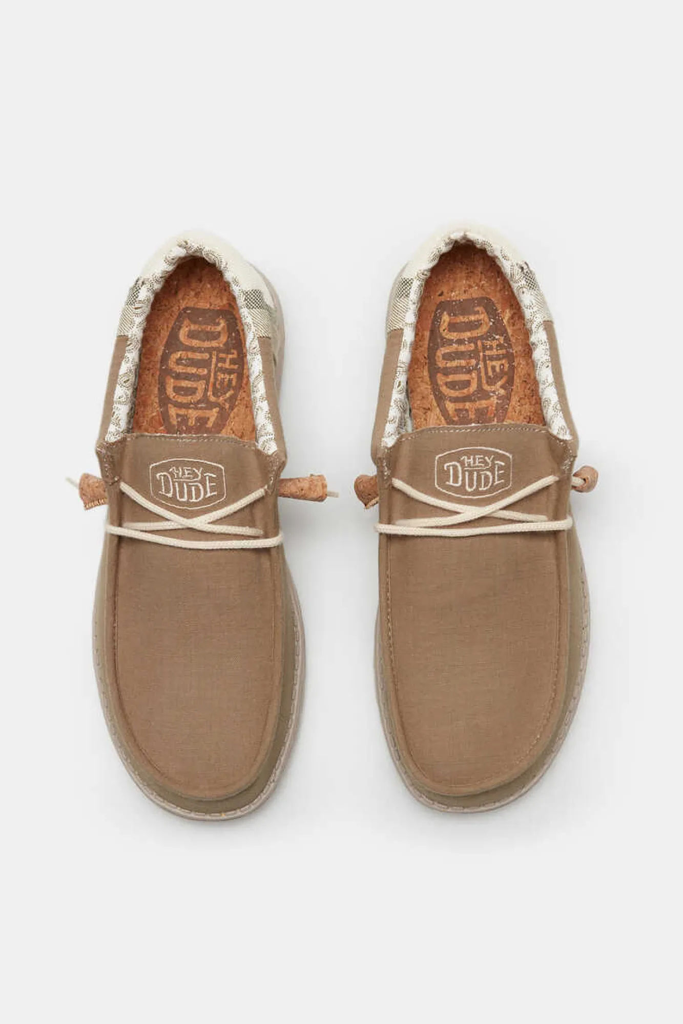 Dude Shoes Mokassins Wally Leinen Cinza Best