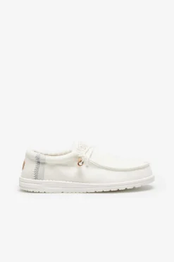Dude Shoes Mokassins Wally Leinen Branco Sale