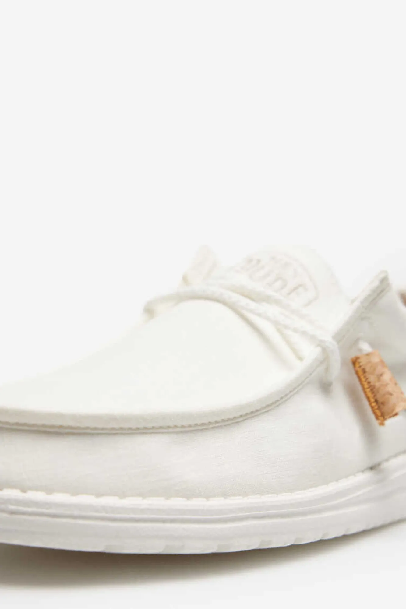 Dude Shoes Mokassins Wally Leinen Branco Sale