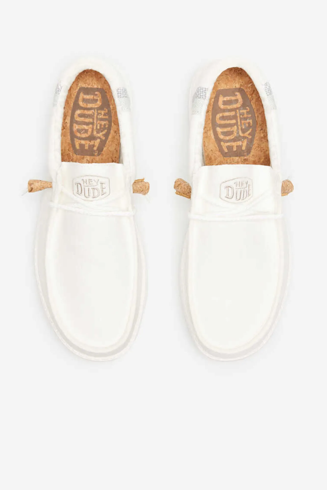 Dude Shoes Mokassins Wally Leinen Branco Sale