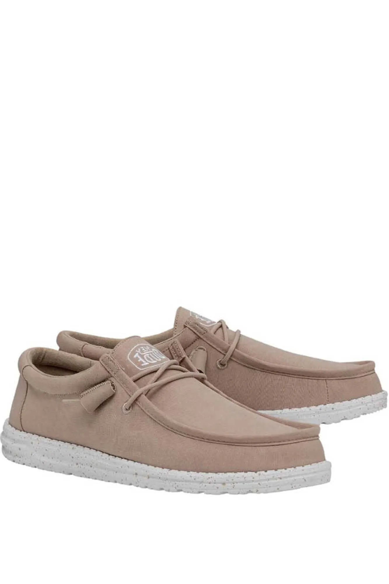 Dude Shoes Mokassins Wally Slub Bege Medio