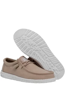 Dude Shoes Mokassins Wally Slub Bege Medio