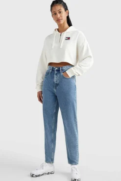 Tommy Jeans Calcas-Mom Jean De Cintura Subida E Tapered Fit