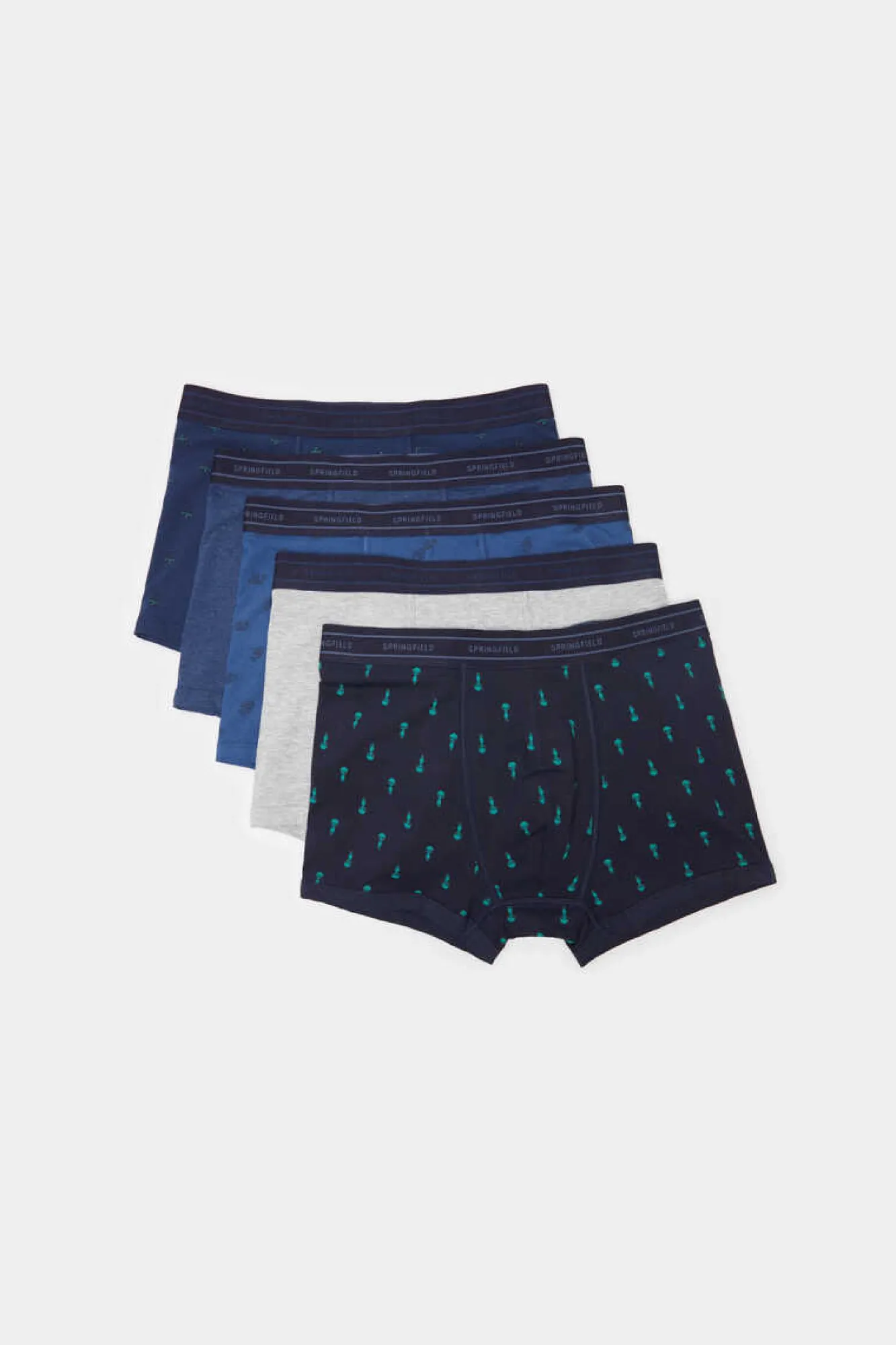 Springfield Pack 3 Boxers Algodao Espaco Azul