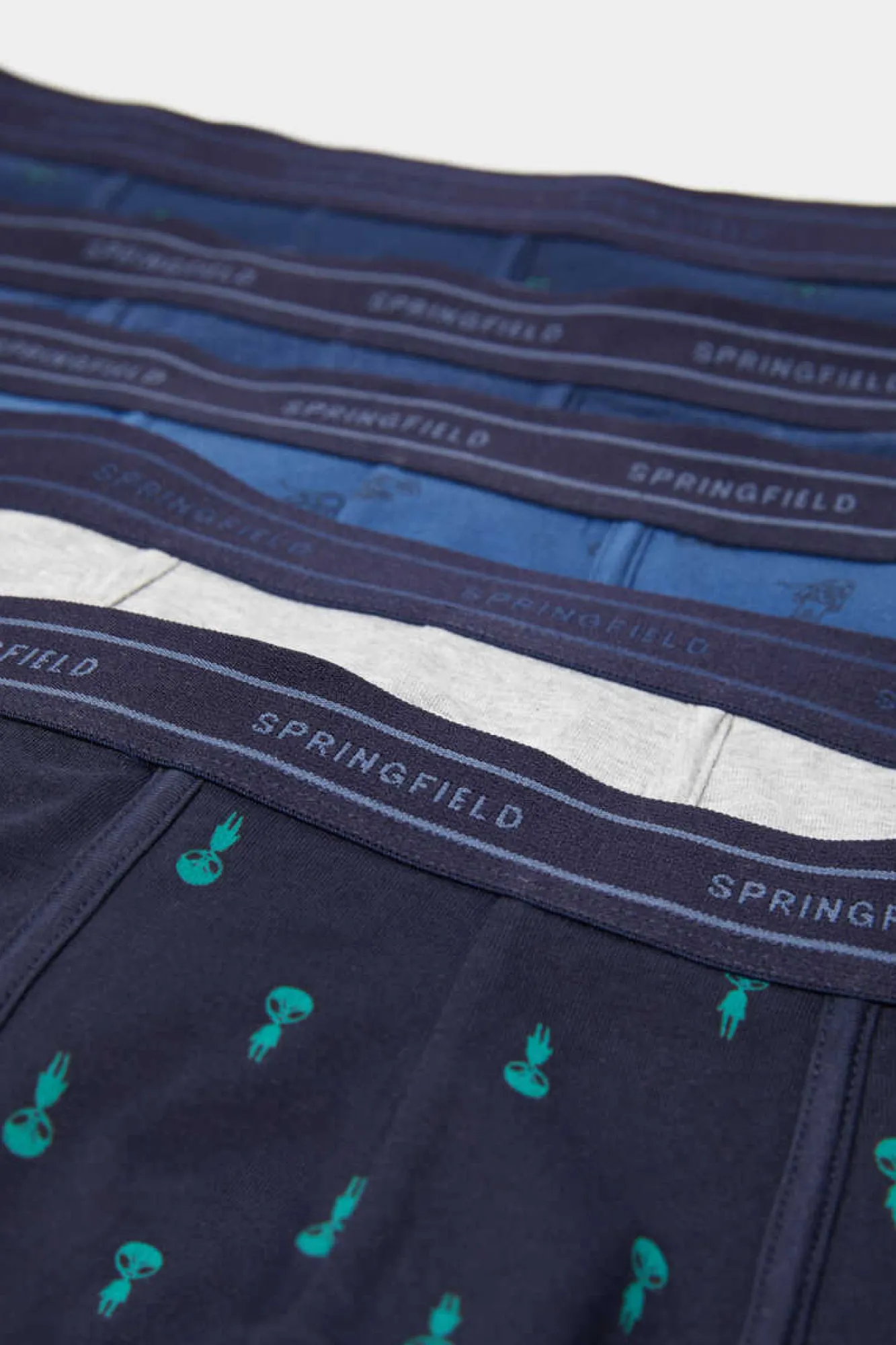 Springfield Pack 3 Boxers Algodao Espaco Azul