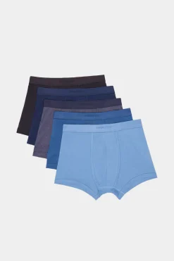 Springfield Pack 5 Boxers Basico Algodao Marinho Discount