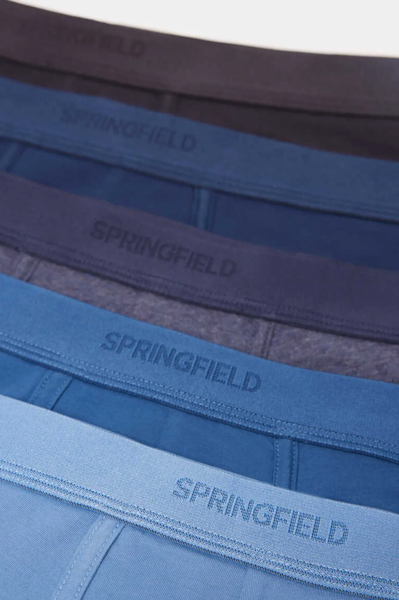 Springfield Pack 5 Boxers Basico Algodao Marinho Discount