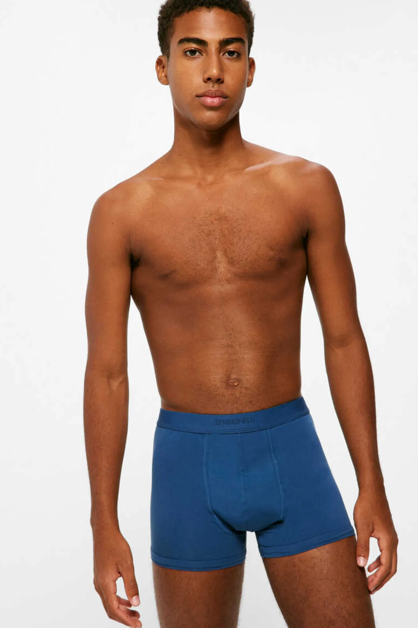 Springfield Pack 2 Boxers Basicos Azul Clearance