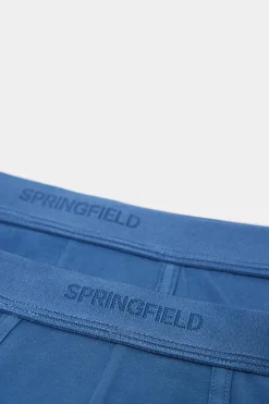 Springfield Pack 2 Boxers Basicos Azul Clearance