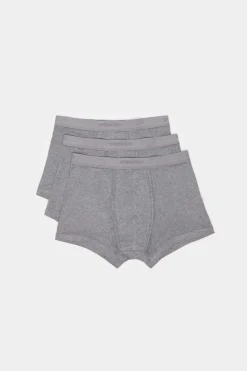 Springfield Pack 3 Boxers Basicos Algodao Cinza Sale