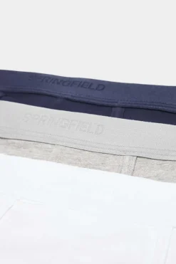 Springfield Pack 3 Boxers Basicos Algodao Cinza Best