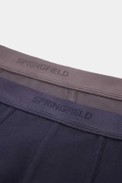 Springfield Pack 2 Boxers Basicos Pique Marinho Outlet