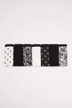 Women'secret Calcinhas-Pack 7 Cuecas Algodao Branco E