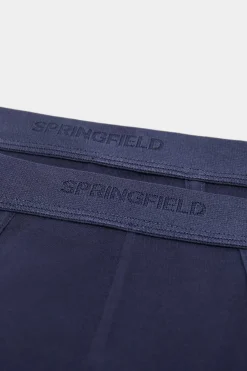 Springfield Pack 2 Cuecas Basicas Algodao Azul Hot