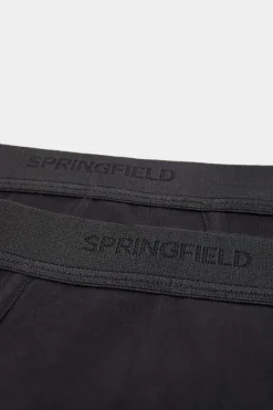 Springfield Pack 2 Cuecas Basicas Algodao Preto Clearance