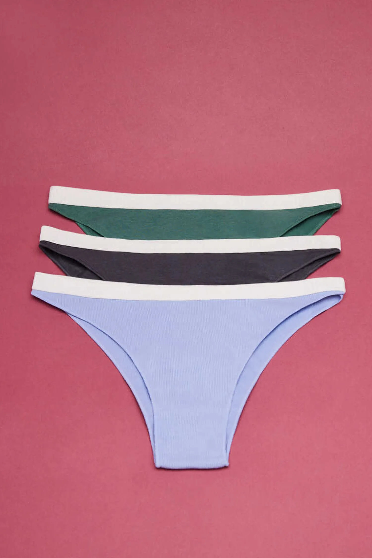 HI&BYE Roupa Interior-Pack 3 Cuecas Brasileiras Multicoloridas: , Lilas, Cinzento