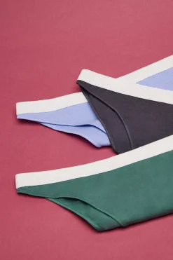 HI&BYE Roupa Interior-Pack 3 Cuecas Brasileiras Multicoloridas: , Lilas, Cinzento