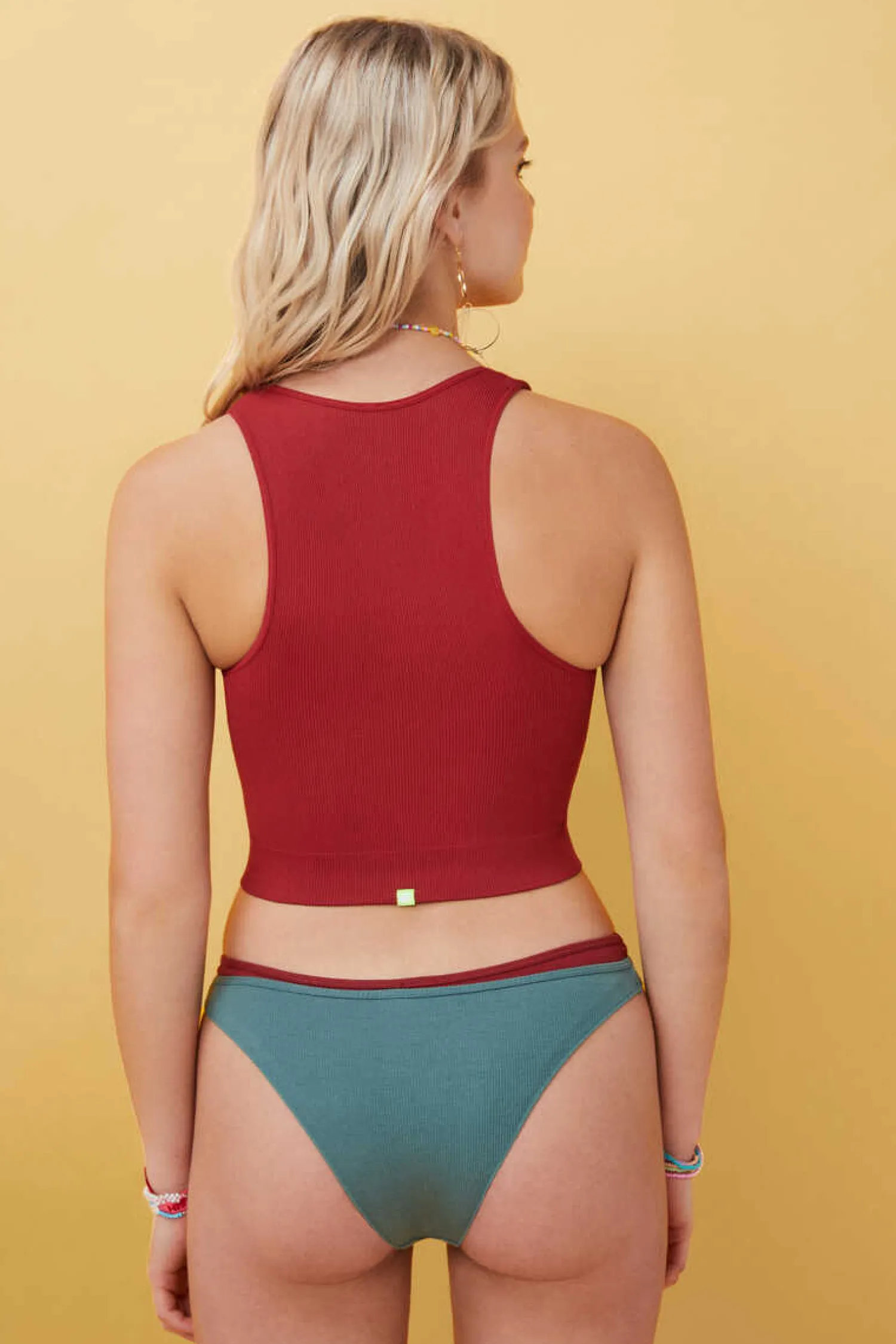 HI&BYE Roupa Interior-Pack 3 Cuecas Brasileiras Multicoloridas: Branco, Verde, Bordo