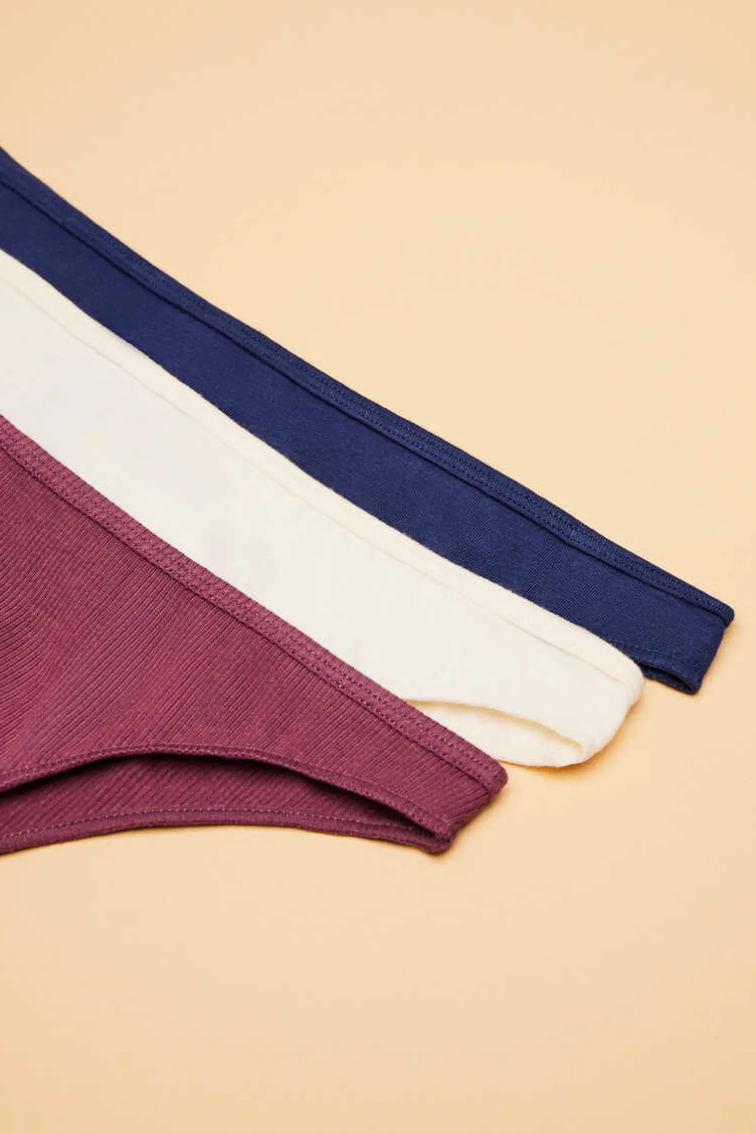 HI&BYE Roupa Interior-Pack 3 Cuecas Brasileiras Multicoloridas: Preto, Bordo, Amarelo