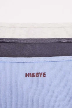 HI&BYE Roupa Interior-Pack 3 Cuecas Classicas Multicoloridas: Cinzento, Lilas, Cinzento-Escuro