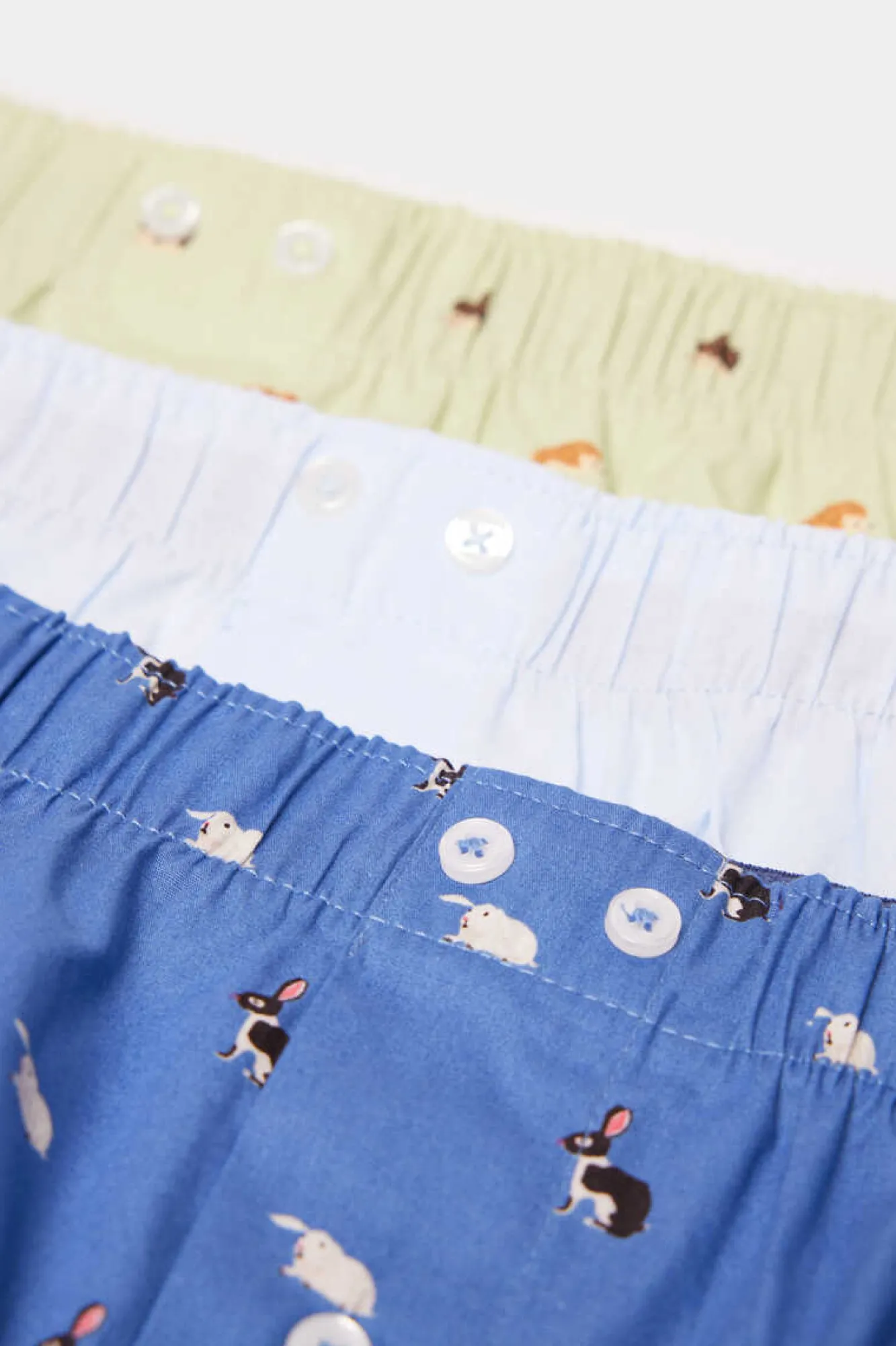 Springfield Pack 3 Cuecas Em Popelina De Algodao Com Animais Azul Aco Sale