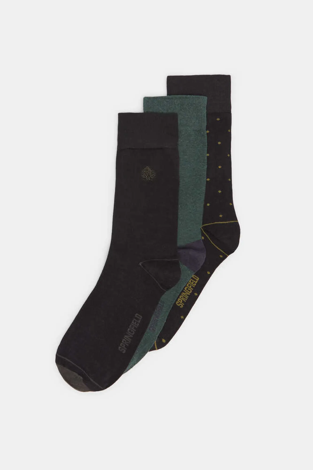 Springfield Pack 3 Meias Preto Clearance
