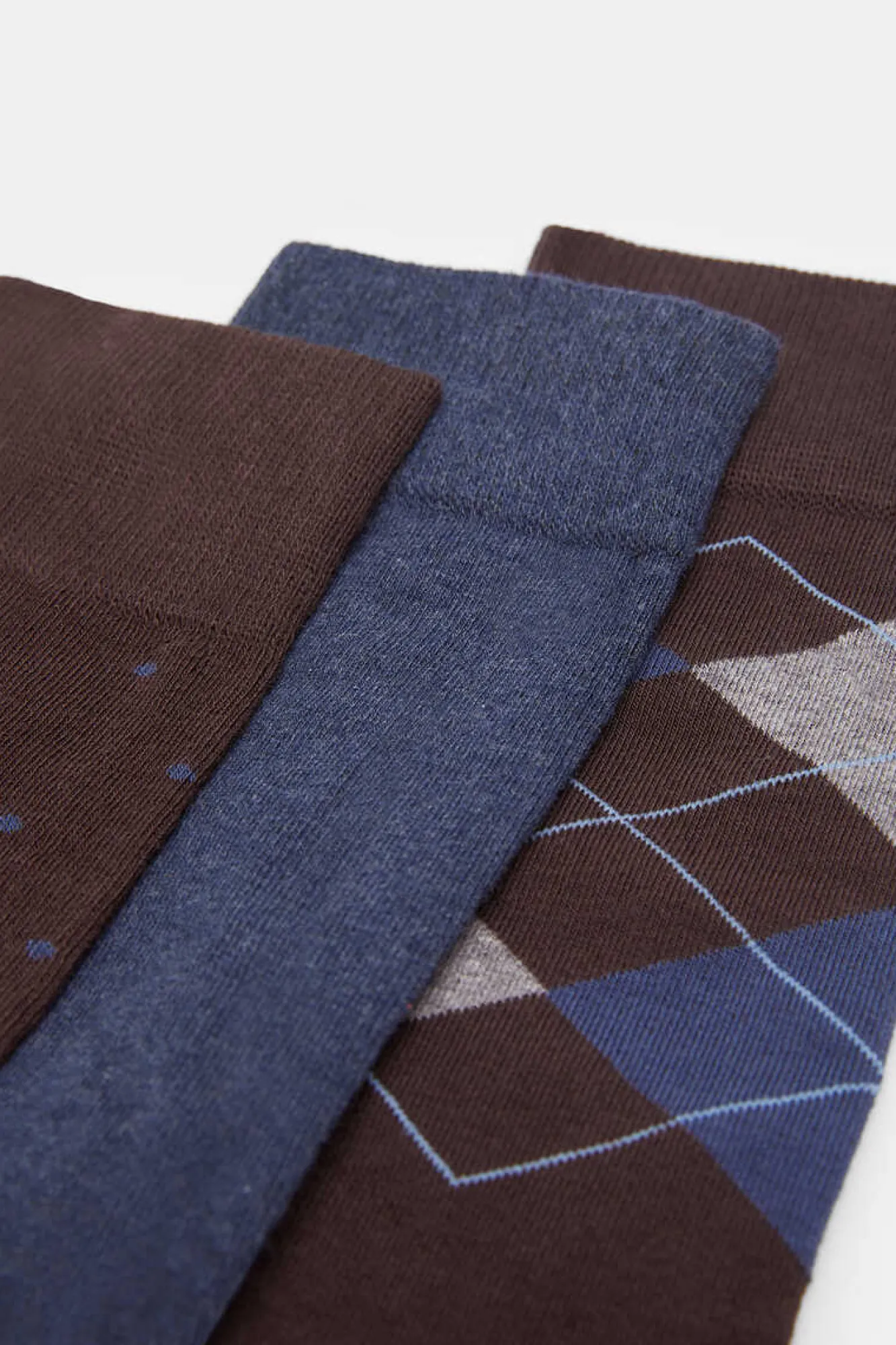 Springfield Pack 3 Meias Castanho Clearance