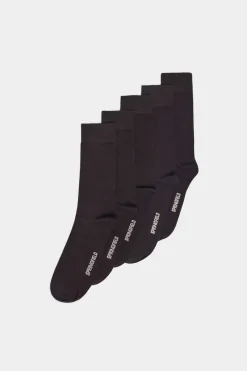Springfield Pack 5 Meias Basicas Pretas Preto Sale