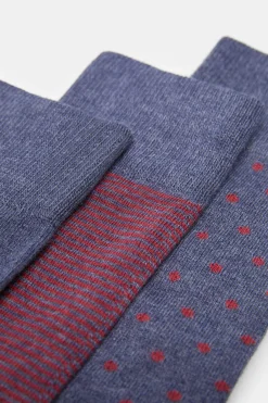 Springfield Pack 3 Meias Bordeaux Vermelho Real Sale